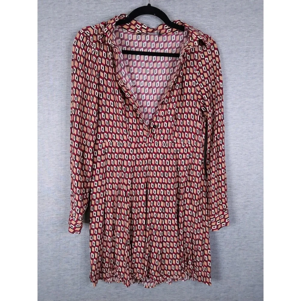 2x 👯‍♀️Host Pick⚡️Zara Geometric Print Dress with Bow Tie - Picture 5 of 11